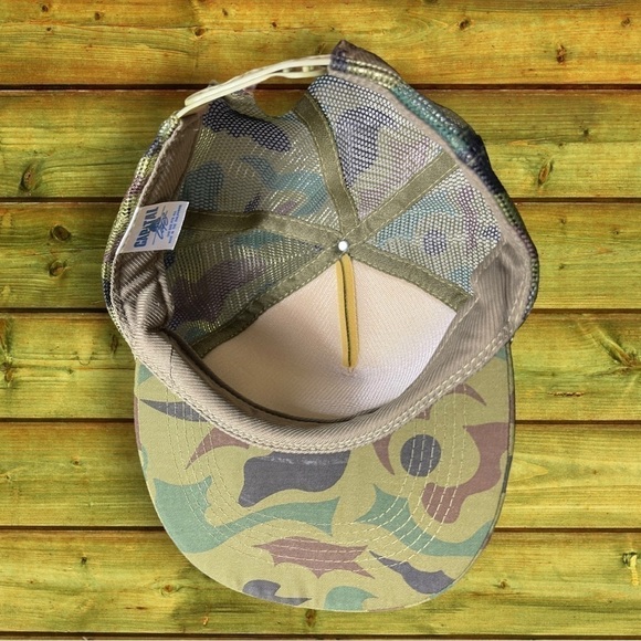 NWOT Sunshine Coffee Shop Central PA Camouflage Trucker Cap Green Yellow - Picture 8 of 10